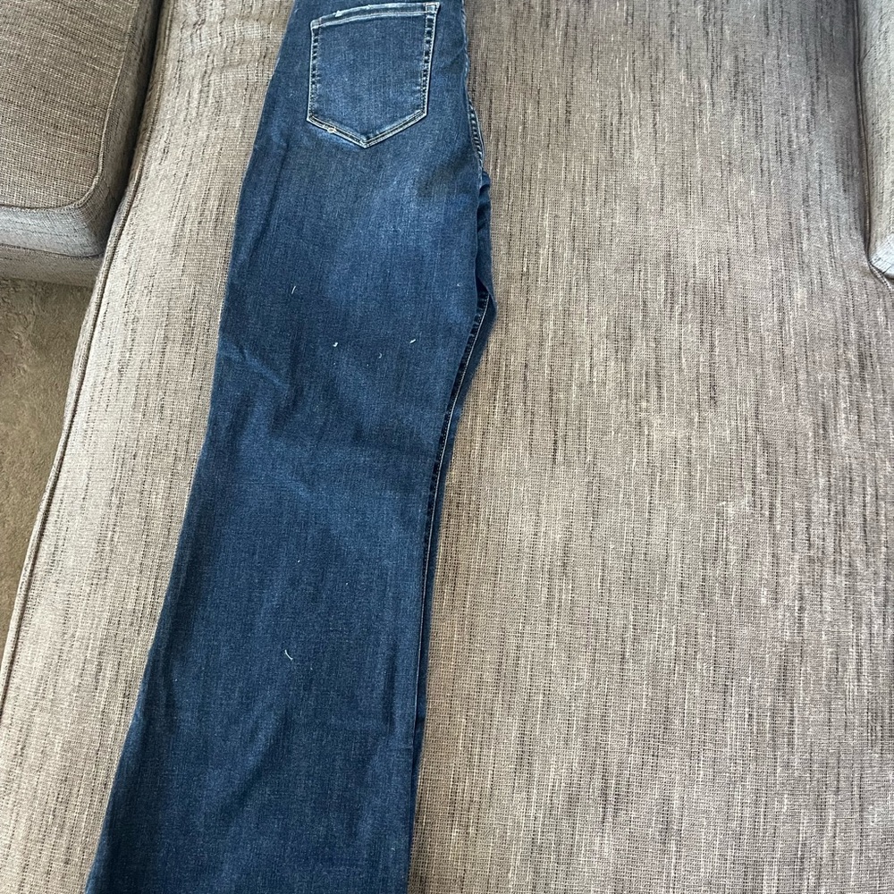 Zenana Outfitters Dark Blue Flare Jeans - Picture 2 of 3